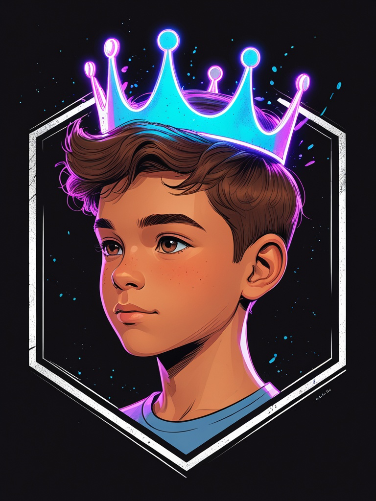 GST Productions studio mark — a young champion wearing a Surge crown
