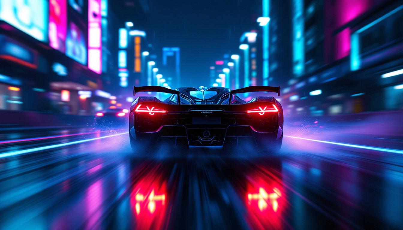GST Productions world in production — night racing key art